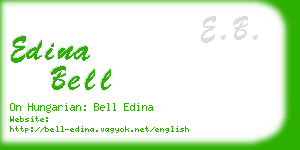 edina bell business card